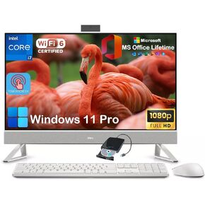 Dell Inspiron 27 7730 All-in-One Desktop PC - 27" FHD IPS Touchscreen • Intel 7-150U CPU (10-Core) • Windows 11 Pro & Office Lifetime License • NVIDIA GeForce MX570A (64GB RAM | 2TB SSD)
