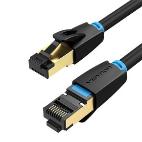 Cable Cat8 40Gbps 2000MHz Network LAN Core for PC Router Modem PS5 4 Laptop Smart Box Internet RJ45 Patch Cable(Nylon Braided-Round,8M)