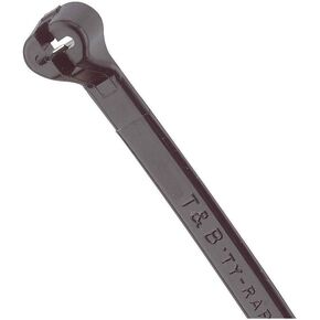 Ty-Rap(R) TY25MX Cable Tie, Standard, 7.3 in, Blk, Pk1000, Color