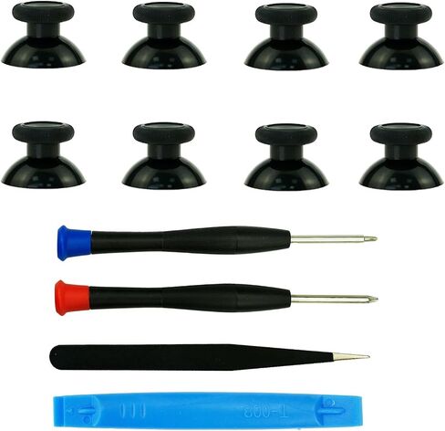 CTHTBZ 8PCS Replacement Thumbstick for Xbox one S/X/Elite Controller, Joysticks Repair Kit for Xbox Series X S Controller, Custom Analog Thumb Sticks Parts for Xbox Core Controller-Black in Saudi Arabia