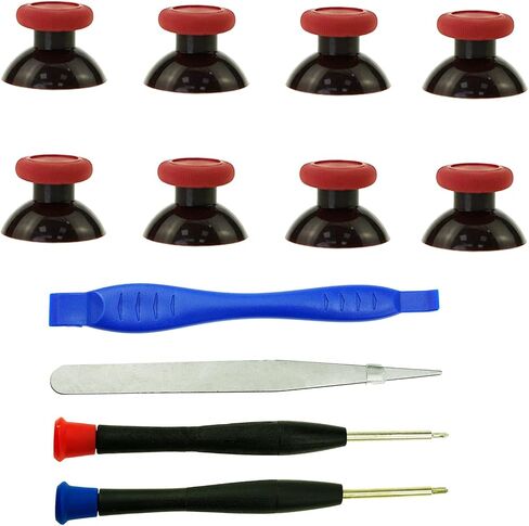 CTHTBZ 8PCS Replacement Thumbstick for Xbox one S/X/Elite Controller, Joysticks Repair Kit for Xbox Series X S Controller, Custom Analog Thumb Sticks Parts for Xbox Core Controller-Black in Saudi Arabia
