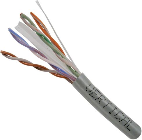 Vertical Cable Cat6, 550 MHz, UTP, 23AWG, Solid Bare Copper,1000ft, Bulk Ethernet Cable - 161 Series, Green in Kuwait