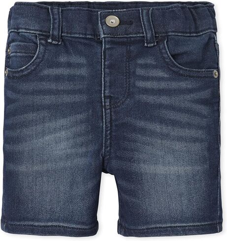 The Children's Place,And Toddler Boys Stretch Denim Shorts,Baby-Boys,Black/Grey/Blue 3 Pack,2T in Saudi Arabia