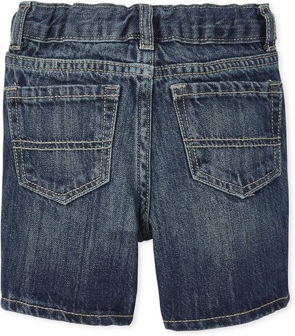 The Children's Place,And Toddler Boys Stretch Denim Shorts,Baby-Boys,Black/Grey/Blue 3 Pack,2T in Saudi Arabia