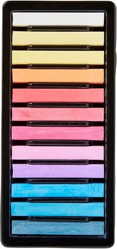 KINGART 175-24 Soft Chalk Pastels, 24 Assorted Colors, Square Charcoal, Drawing Media for All Artist in Saudi Arabia