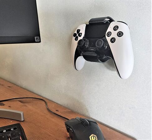 Controller Holder – Under Desk or Wall Mount for PS5 DualSense, Xbox, and Switch Pro Controllers | Quick Snap-in Design | Made in USA in Saudi Arabia