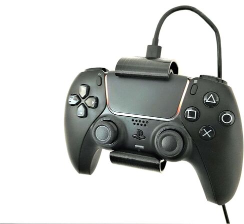 Controller Holder – Under Desk or Wall Mount for PS5 DualSense, Xbox, and Switch Pro Controllers | Quick Snap-in Design | Made in USA in Saudi Arabia