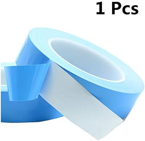 Thermal Conductive Tape, Adhesive Cooling Double Side Tape For CPU Board/VGA/GPU/Heat Sink/LED/IC Chipset(25mm x 25m, Blue, 1Pcs) in Saudi Arabia