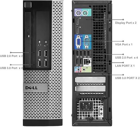 Dell OptiPlex 9020 i7 SFF Desktop Computer,Intel Quad Core i7-4790 up to 4.0GHz, 32GB Ram New 1TB SSD, AX200 Built-in WiFi 6, DVD-RW Dual Monitor Supported, Windows 10 Pro (Renewed) in Saudi Arabia