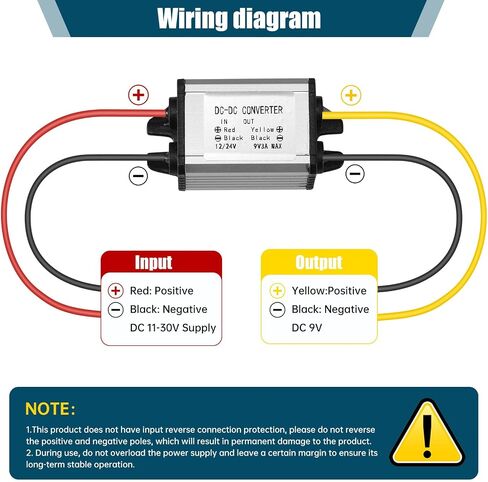 Step-Down DC-DC Converter, 24V/12V to 9V 3A, 27W Voltage stabilizer, 12V Voltage Regulator, 11V-30V to 9V Voltage Converter, Voltage Limiter, Buck Converter, Voltage Converter in Kuwait