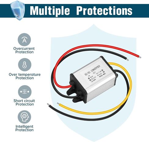 Step-Down DC-DC Converter, 24V/12V to 9V 3A, 27W Voltage stabilizer, 12V Voltage Regulator, 11V-30V to 9V Voltage Converter, Voltage Limiter, Buck Converter, Voltage Converter in Kuwait