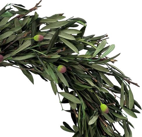 Galt International Natural Woven Weeping Willow Rattan Ring Wreath 21.7" Neutral Tone Home Decor Christmas Fall Harvest Thansgiving Wreath for Front Door in Saudi Arabia
