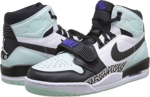حذاء Jordan Air Legacy 312 Low للرجال مقاس 9، اللون: أسود Valor Blue University Red Wolf رمادي-أسود in Saudi Arabia