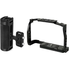 XS20 X-S20 Cage with Adjustable Left/Right Handle Handgrip, XS20 X-S20 Camera Cage with Mini Side Handle Handgrip with Cold Shoe Interface