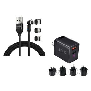 Statik 360 Charging Cable (3ft) & GaN Charger (45W)