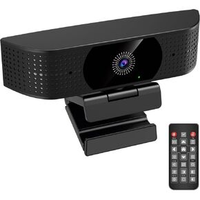 4K Webcam for PC, Ultra HD 4K 12MP Webcam with Dual Noise-Reducing Mics, PDAF Autofocus, Streaming Camera for PC, Mac, Laptop, 81° FOV, Ideal for High-end Business Meeting with Skype, Teams, Zoom