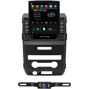 Android 13 Car Stereo Fit for Ford F150 2009-2014 9.7 Inch Touch Screen Radio Player with Wireless Carplay and Android Auto Bluetooth WiFi GPS Navigation IVTC Mirror Link +Camera(2+32G)