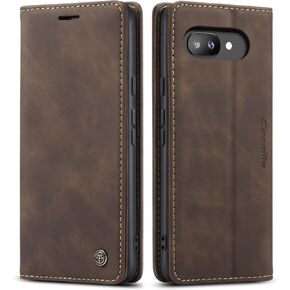 Kowauri for Google Pixel 9a Case, Leather Wallet Case Classic Design with Card Holder Slot and Magnetic Closure Flip Fold Shockproof Durable Protective Phone Case for Google Pixel 9a (Coffee) in Saudi Arabia