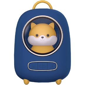 Speaker/Home Creative Desktop Mini Wireless subwoofer Cute pet Space Capsule Small Wireless Speaker (Color : Blue Size : A)