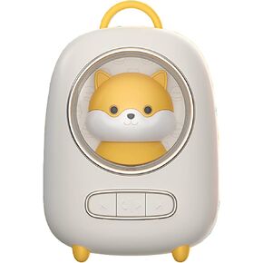 Speaker/Home Creative Desktop Mini Wireless subwoofer Cute pet Space Capsule Small Wireless Speaker (Color : White Size : A)