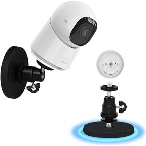 جدار الكاميرا المغناطيسية متوافقة مع كاميرات داخلية EUFY E30/C210/C220/E220 ، قوس مغناطيسي داخلي في الهواء الطلق لكاميرا الأمان ، الأسود (1Pack)