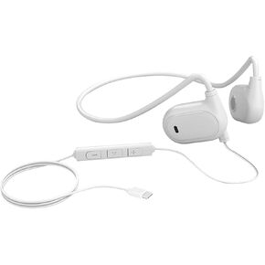 Type C Wired Earphones, Open Earphones, USB C-Type with Microphone, Adjustable Volume, Suitable for Devices Such as Mobile Phones, Computers, Game Consoles (White)