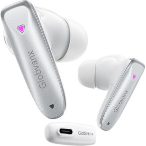 V2 Wireless Gaming Earbuds with 20ms Low Latency, 2.4GHz USB-C Dongle & Bluetooth 5.4 — Designed for Meta Quest 3S, Quest 3, Quest 2, PS5, PS4, PC, Switch, Steam Deck — Noise-Cancelling Mic