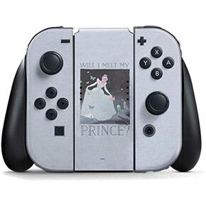Skinit Decal Gaming Skin Compatible with Nintendo Switch (2017-2021) Joy-Con Controller - Officially Licensed Disney Princess Cinderella Sketch Design