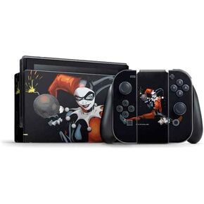 Skinit Decal Gaming Skin Compatible with Nintendo Switch Bundle - Officially Licensed DC Comics Harley Quinn Little Black Book Cover#47 New 52 Art by Jim Lee Design