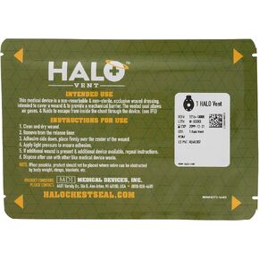 Halo Seal Chest Seal Vent, Single Pack, IFAK Kit Packaging