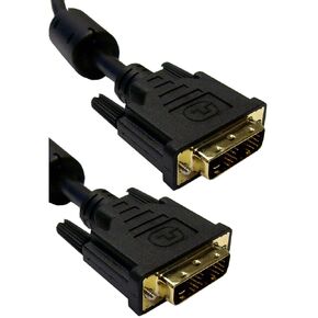 (10 Pack DVI-D/DVI-D Single Link Cable with Ferrite, 3 Meter (10 Feet)