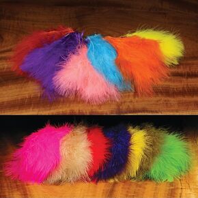 Hareline Extra Select Strung Imitation Marabou Feathers Dark Olive