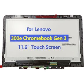 Replacement Laptop LCD Touch Screen Digitizer Assembly for Lenovo 300e Chromebook Gen 3 with Bezel and G-Sensor Board 5D11C95890