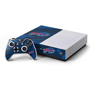 Skinit Decal Gaming Skin Compatible with Xbox One S Console and Controller Bundle - Officially Licensed NFL Buffalo Bills Double Vision Design