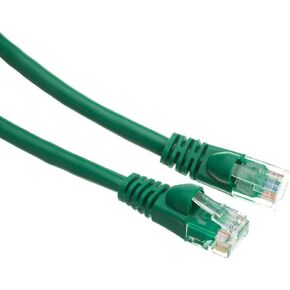 CableWholesale Cat5e Ethernet Cable, 24AWG, RJ45 Gold Plate Connector, ETL, 4 Pair Stranded Copper, Snagless Boot Unshielded Twisted Pair (UTP) Internet Network Patch Cable, 4 Foot, Green