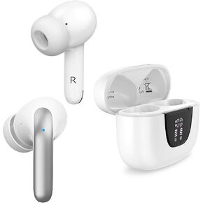Upgraded Bluetooth 5.3 Wireless Earbuds Headset, 60H Playtime &Charging Case, Hi-Fi Stereo Deep Bass, IPX7 Waterproof, for Gym/Running, Headphones Built-in Mic for Calls, Noise Cancelling Earphones