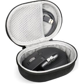 Hard Mouse Case Compatible with Logitech Master 3S/G502/G502 X Plus/G305 Lightspeed Wireless Gaming Mouse G203/403 Hero/Razer Viper V2 Pro/Basilisk V3 Pro Wired Computer Mouse-with Lanyard