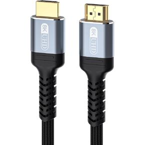 8K الألياف الألياف النشطة HDMI 2.1 كابل ، 48GPBS عالي السرعة كابل HDMI الألياف الطويلة ، 8K@60Hz 4K@120HZ 2K@240HZ Dynamic HDR EARC ، ل RTX4080/4090/3080/3090 المنزل والاستخدام التجاري (1 ، 6.6FEET) in Saudi Arabia