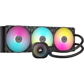 CORSAIR iCUE Link Titan 420 RX RGB Liquid CPU Cooler – 420mm AIO – Low-Noise – FlowDrive Cooling Engine – Intel LGA 1851/1700, AMD AM5/AM4 – 3X RX140 RGB Fans – iCUE Link System Hub Included – Black