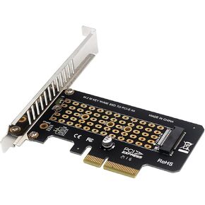 PH41 PCIe3.0 X4 to M.2 NVME MKey Adapter Card 32gbps Compatible with M.2 NVMe 2230-2280 SSD X4 X8 X16 Slot (Half Height)