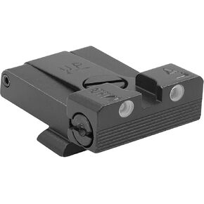 MEPRO Tru-Dot Adjustable Night tritium Sights Compatible with Sig 9/357 P224 225 226 228 239 320 Green tritium dots Rear Windage and Elevation Adjustment Glow on Sight Meprolight Metal Sights