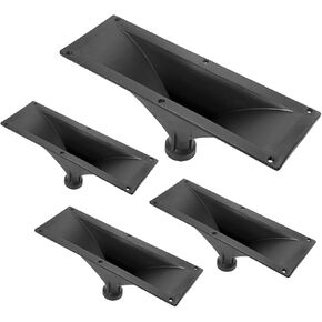 5 CORE 4x10 مستطيل بلاستيكي المسمار على القرن 4pcs لخزائن مكبر الصوت المتنوعة 34 ملم الحلق - Hise 4x10 4pcs
