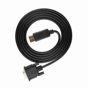 KIMISS 1.8m HD 1080P DisplayPort to VGA Cable Adapter for PC & Laptop - GoldPlated, Compatible with Mini DisplayPort & Thunderbolt Devices