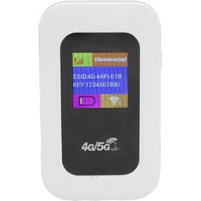 4G 5G WiFi Mobile Hotspot, 300Mbps High Speed WiFi Router with SIM Card Slot, Portable Hotspot Devices 10 Devices Support, for Travel Outdoor Plug & Play