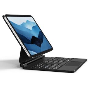 للحصول على علبة الجيل العاشر iPad مع لوحة المفاتيح 10.9 بوصة 2022 ، لوحة مفاتيح على الطراز السحري مع لوحة تتبع متعددة اللمس ، مفاتيح خلفية نابضة ، حامل ناتئ عائم ، أسود