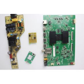 Television Repair Kit for TCL 55S433 with TV Main Board + Power Supply + TCon + Cables