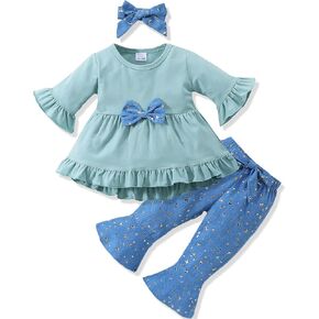 Slylynx 3T Girl Clothes Summer Toddler Girl Clothing Short Pants Set Spring Baby Girl Clothes 3-4 Year Old Little Girl Outfits 3-4T in Kuwait