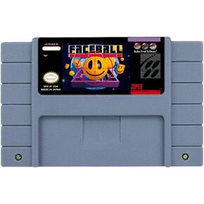 لعبة الحركة لـ Faceball 2000 - خرطوشة الإصدار الأمريكية متاحة لأجهزة ألعاب الفيديو SNES
