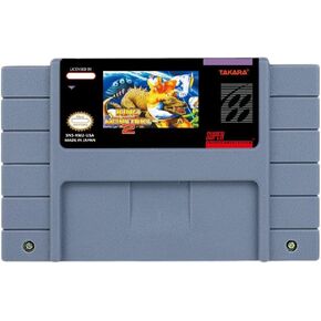 Action Game for King of The Monsters 2 - USA Or EUR Version Cartridge Available for SNES Video Game Consoles
