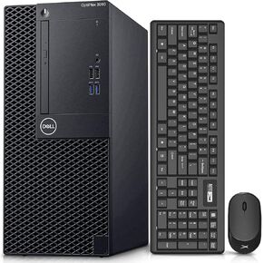 Dell OptiPlex 3060 Tower Computers PC,Desktop Computers Windows 11,Intel Hexa Core i5-8500 3.0GHz,32GB DDR4 Ram New 1TB M.2 NVMe SSD,Intel AX200 Built WIFI 6 Bluetooth 5.2,Refurbished Desktop(Renewed)